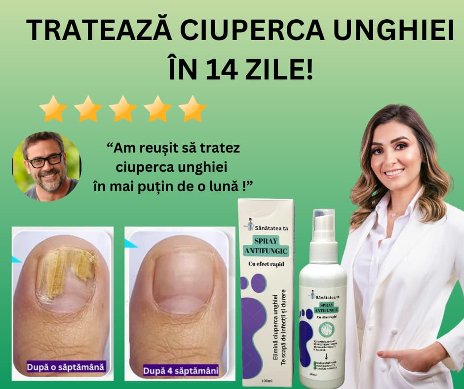 Spray Antifungic cu Efect de Răcire si Eliminare a Bacteriilor 100 ML