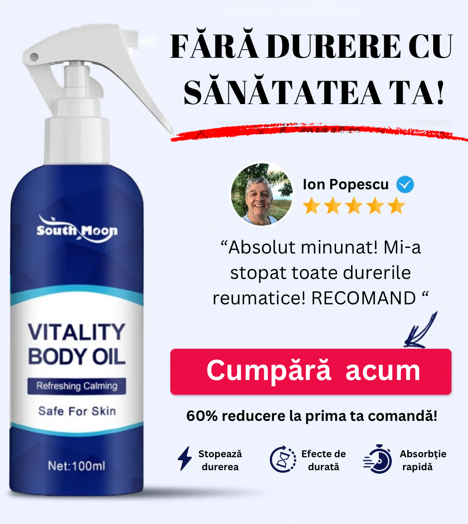 Spray anti-dureri reumatice, musculare și osoase cu efect calmant DR. MOON